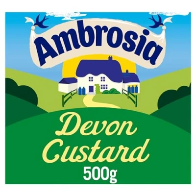 Image of Ambrosia Ready to Eat Creamy &amp; Delicious Devon Custard Carton, 500 g (Pack of 1)