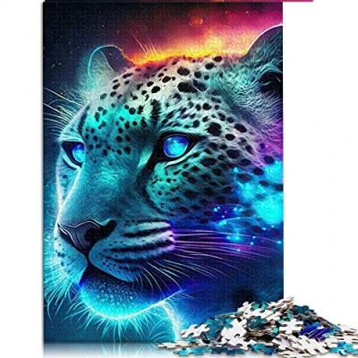 Image of 1000 Piece Jigsaw puzzles for Adults Leopard Puzzle Cardboard Challenging Game （Size 26x38cm）