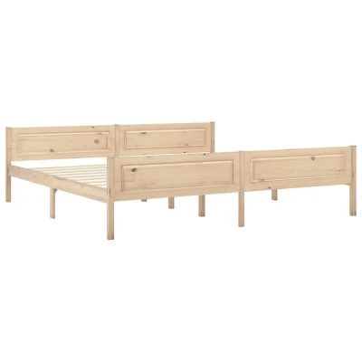 Image of vidaXL 810037 Bed Frame without Mattress Solid Wood 200x200 cm