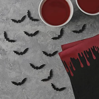Image of Ginger Ray Bat Halloween Wooden Table Party Confetti Decoration, FN 102