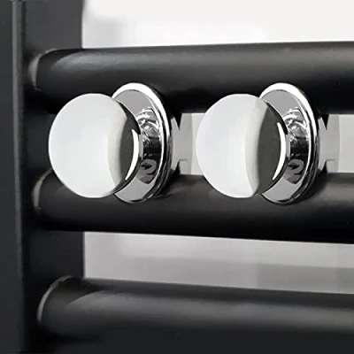 Image of Chrome Extra Hanger For Heated Towel Rail Radiator Bath Robe Hook Clip Holder Peg Comes As A Pair