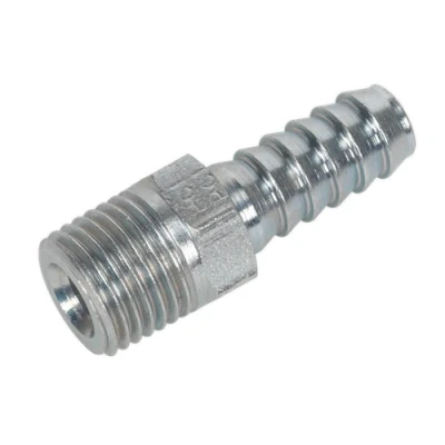 Image of Sealey Screwed Tailpiece Male 1/4&quot;BSPT 5/16&quot; Hose Pack of 5