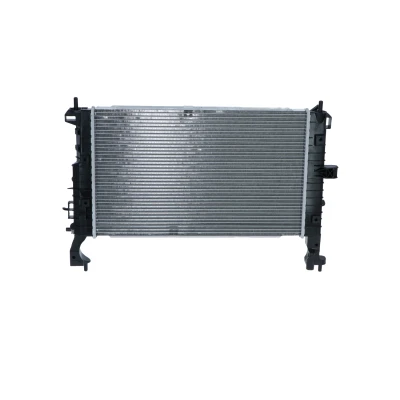 Image of 1300260, 13148295 Engine radiator NRF 53475 Aluminium 600mm 358mm 32mm with fastening material Brazed cooling fins VAUXHALL: Meriva Mk1