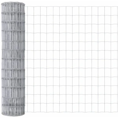 Image of vidaXL Euro Fence 1.4x10 m Galvanised Steel