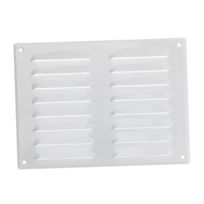 Image of 260x190mm / 10x7&quot; inch White Metal Air Vent Grille Cover with Insect Mesh Ventilation