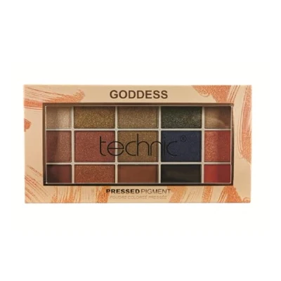 Image of Technic Eyeshadow Palette 15 Pressed Pigment Goddess Shimmer &amp; Glitter Colours