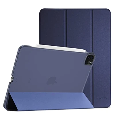 Image of ProCase Smart Case for iPad Air 13 (M2) 2024/iPad Pro 12.9 2022/2021/2020/2018, Slim Stand Hard Back Shell Cover 13(M2)/iPad 6th Gen/5th Gen/4th Gen/3rd Gen Navy