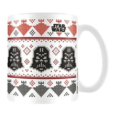 Image of Star Wars Pyramid International &quot; (Darth Vader Christmas)&quot; Official Boxed Ceramic Coffee/Tea Mug, Multi Colour, 11 oz/315 ml