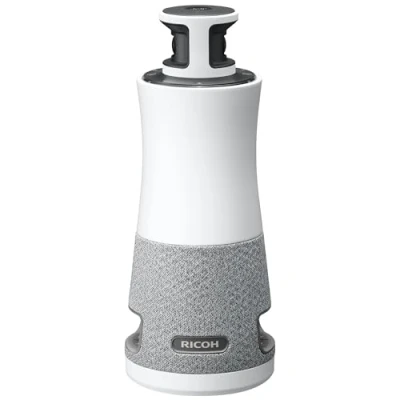 Image of Ricoh 360 Meeting Hub 3 in 1, 360, Plug and Play Conference Camera/Microphone/Speaker, 1920x1080, 3.6m/6m Video/Audio pickup range, 8Wx3 speakers