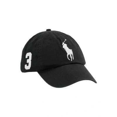 Image of Polo Ralph Lauren BIG PONY Chino BALL CAP Cap, Size: One Size, Black