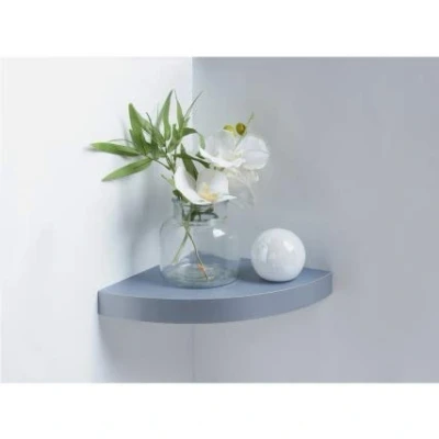 Image of RA HOMESTORE® New Contemporary Lokken Corner Shelf Grey