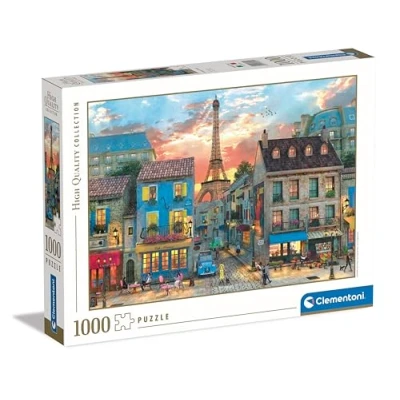 Image of Clementoni Jigsaw Puzzle Collection Streets Of Paris 1000 Pieces For Adults 14 99 Years, Gift Men/Women, City, Paris, France, Made In Italy, 39820