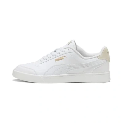 Image of Puma Unisex Shuffle Sneakers, White Team Gold, 12 UK