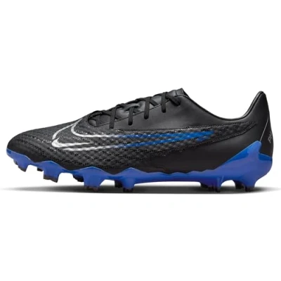 Image of Nike Men&#039;s Academy Football Shoe, Black/Chrome Hyper Royal, 10 UK