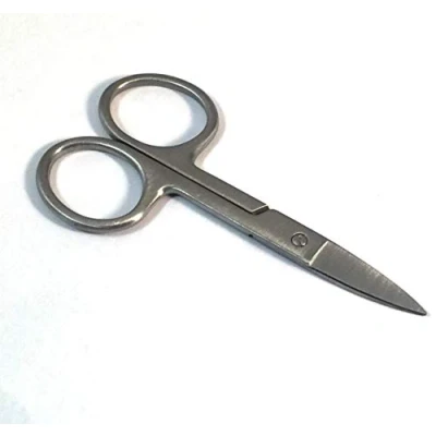 Image of STRAIGHT NAIL SCISSORS STAINLESS STEEL PRECISION GROUND BLADES PERFECT FOR MANICURES BEAUTY CARE BRAND