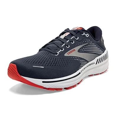 Image of Brooks Men&#039;s Adrenaline Gts 22 Running Shoe, Peacoat India Ink Grenadine, 10 UK