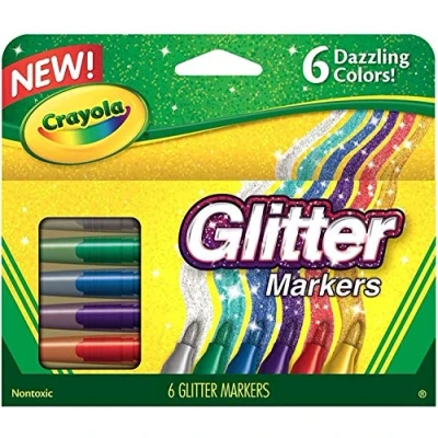 Image of Crayola Glitter Markers 6ct