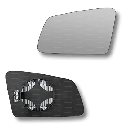 Image of Less4spares Replacement Wing Mirror Glass Left Compatible with Mercedes E Class 2009 2016 CLIP ON Passnager Near Side N/S Heated Convex
