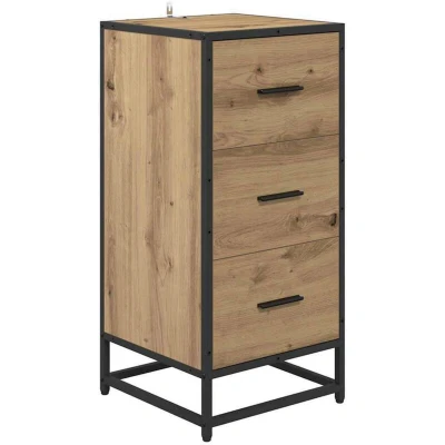 Image of vidaXL Sideboard Artisan oak 35.5 x 35 76 cm Engineered wood