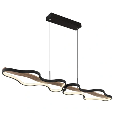 Image of Bezzy Pendant Ceiling Light Matt Black LED Dimmable 2700 6000K Remote Control