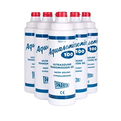 Image of Parker Aquasonic 100 Ultrasound Transmission Gel Box of 6 (250ml/0.25L) Bottles Ultrasound, ECG, Doppler
