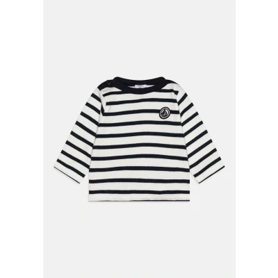 Image of Petit Bateau BABY Mariniere Lascinant Permanent Unisex Jumper for kids, Size: 18m, Dark blue