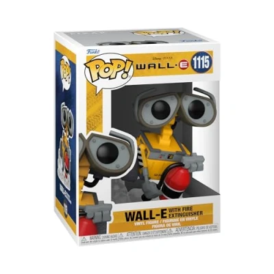 Image of Funko POP! Disney: Wall E With Fire Extinguisher Collectable Vinyl Figure Gift Idea Official Merchandise Toys for Kids &amp; Adults Movies Fans Model Collectors