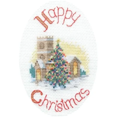 Image of Midnight Mass Greeting Card Kit Cross Stitch