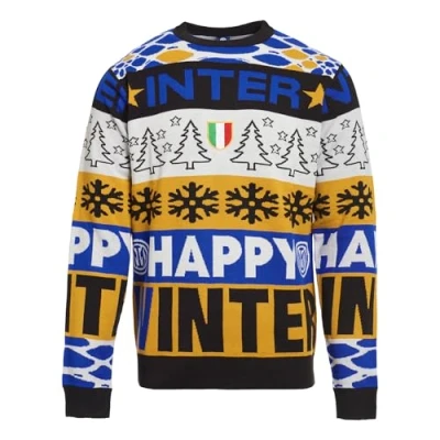 Image of Inter Unisex Adult Christmas Jumper Blue