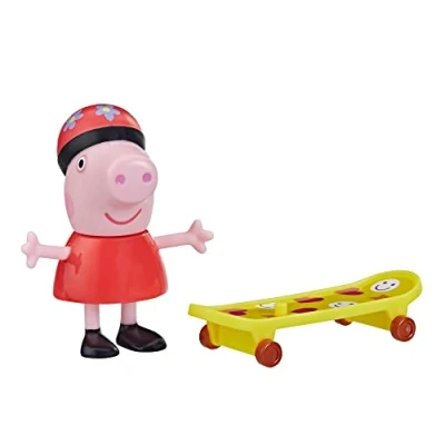 Image of Peppa Pig Peppa&#039;s Adventures Figure With Skateboard Toy