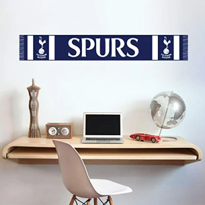 Image of Tottenham Hotspur Football Club Official Spurs Bar Scarf Wall Sticker Decal (120cm Width)