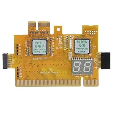 Image of Desktop Diagnostic Testing Card,PCI PCI‑E 2LPC 4‑in‑1 Multi Function Analyzer Motherboard 2‑Bit Debug Post Test Kit Card with LED Indicator Support All PCI Slots