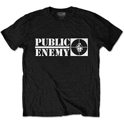 Image of Public Enemy Crosshairs Logo Official Tee T Shirt Mens Unisex (Large) Black