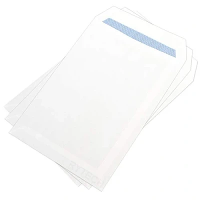 Image of 50 C5 Plain White Envelopes 90GSM 229mm x 162mm A5 Business Self Seal Opaque Office Home Pack of