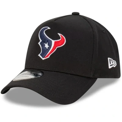 Image of New Era Houston Texans NFL Evergreen Black 9Forty Adjustable A Frame Cap