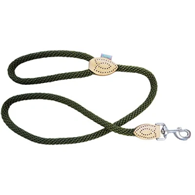 Image of The Dog Company &amp; Co Soft Touch Rope Trigger Lead, 1.4 x 120 cm, Green