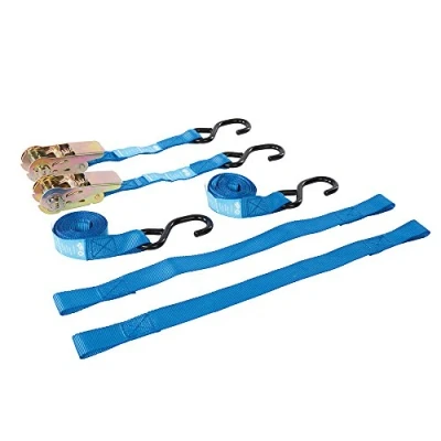Image of Silverline Motorbike Tie Down Set 4pce Rated 350kg Capacity 700kg
