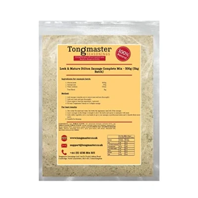 Image of Leek &amp; Mature Stilton Sausage Complete Mix 500g (5kg Batch)