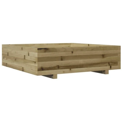 Image of vidaXL Garden Planter 90x90x26.5 cm Impregnated Wood Pine