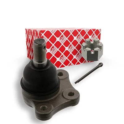 Image of S08334510, S08399356, S083993569A Ball joint FEBI BILSTEIN 42397 Front Axle Left, Lower, Right with crown nut for control arm