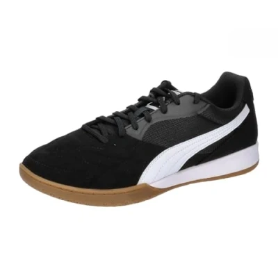 Image of Puma Unisex Adults King Top It Soccer Shoes, Black White Gold, 11 UK