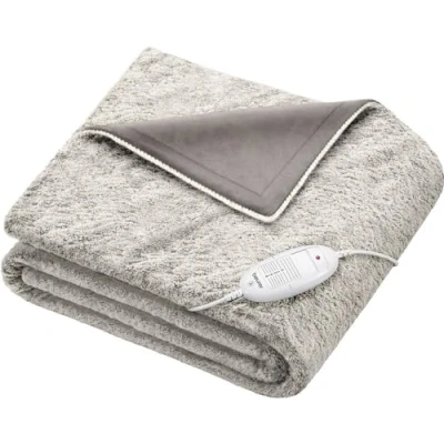 Image of BEURER HD 75 Nordic Heated Throw Beige, 180 x 130 cm
