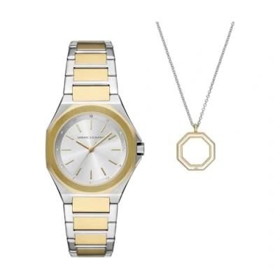 Image of Armani Exchange Andrea WoMens Multicolour Watch AX7161SET Stainless Steel (archived) One Size