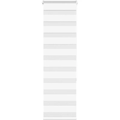 Image of vidaXL Zebra Blind White 45x150 cm Fabric Width 40.9 Polyester