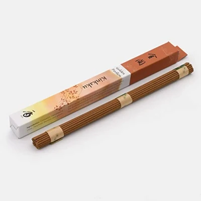 Image of Zen Minded Shoyeido Kin kaku Golden Pavilion Japanese Incense 100% Natural 35 Long Sticks in Box