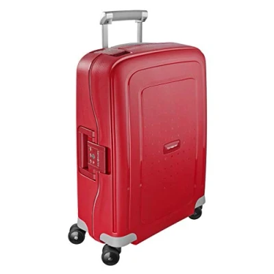 Image of Samsonite S&#039;Cure Spinner S Carry On Luggage, 55 cm, 34 L, Crimson Red