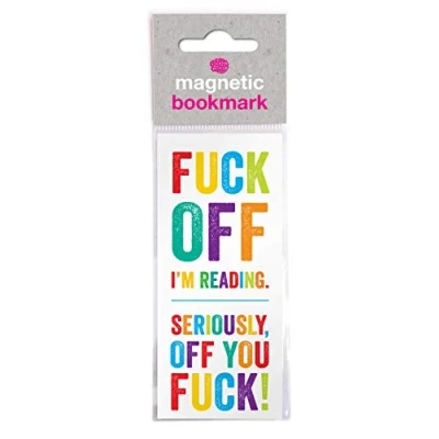 Image of Brainbox Candy Funny Rude &#039;F… Im Reading&#039; Magnetic Bookmark Perfect Birthday Gift for Him Her Friends Book Lovers Bookworms Stocking Fillers
