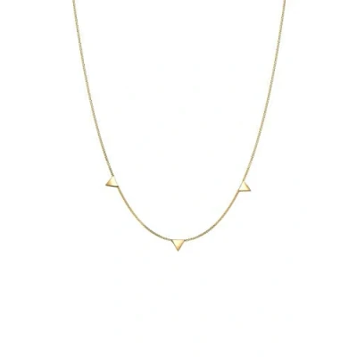 Image of Elli Necklace Woman Triangle Geo 925 Sterling Silver