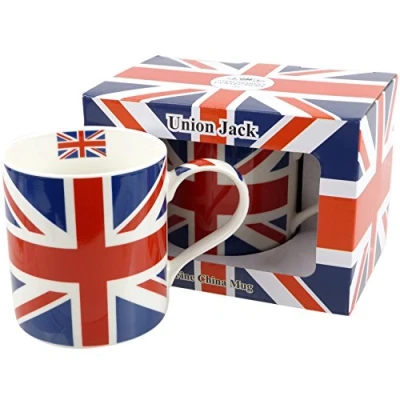 Image of China Union Jack Mug/Cup Gift Boxed UK Souvenir London