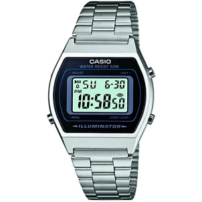 Image of CASIO Unisex Watch B640WD 1AVEF,Black/Silver,One Size